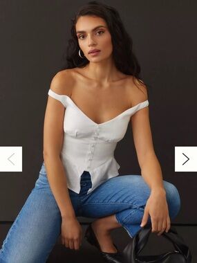 Reformation Lilly Linen Top